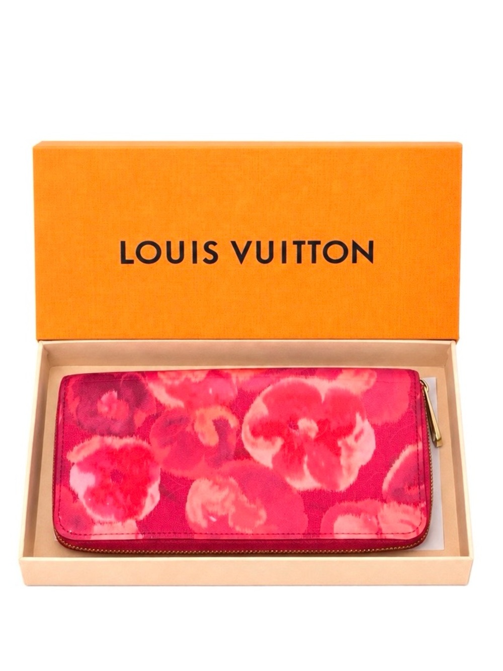 Louis Vuitton LV Zippy Monogram Vernis Ikat Patent Leather Continental Wallet